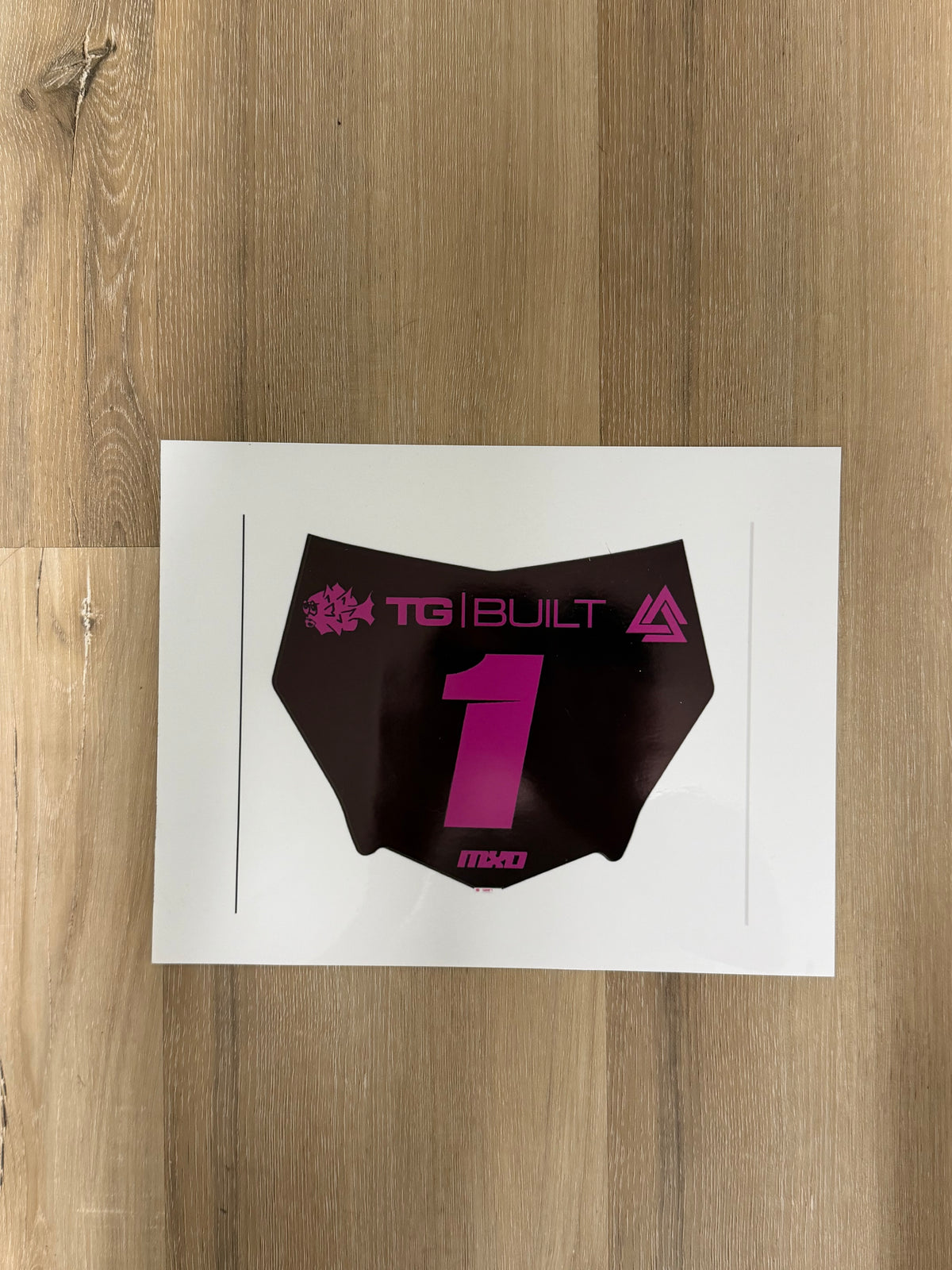 Pre-cut Motocutz plate decals