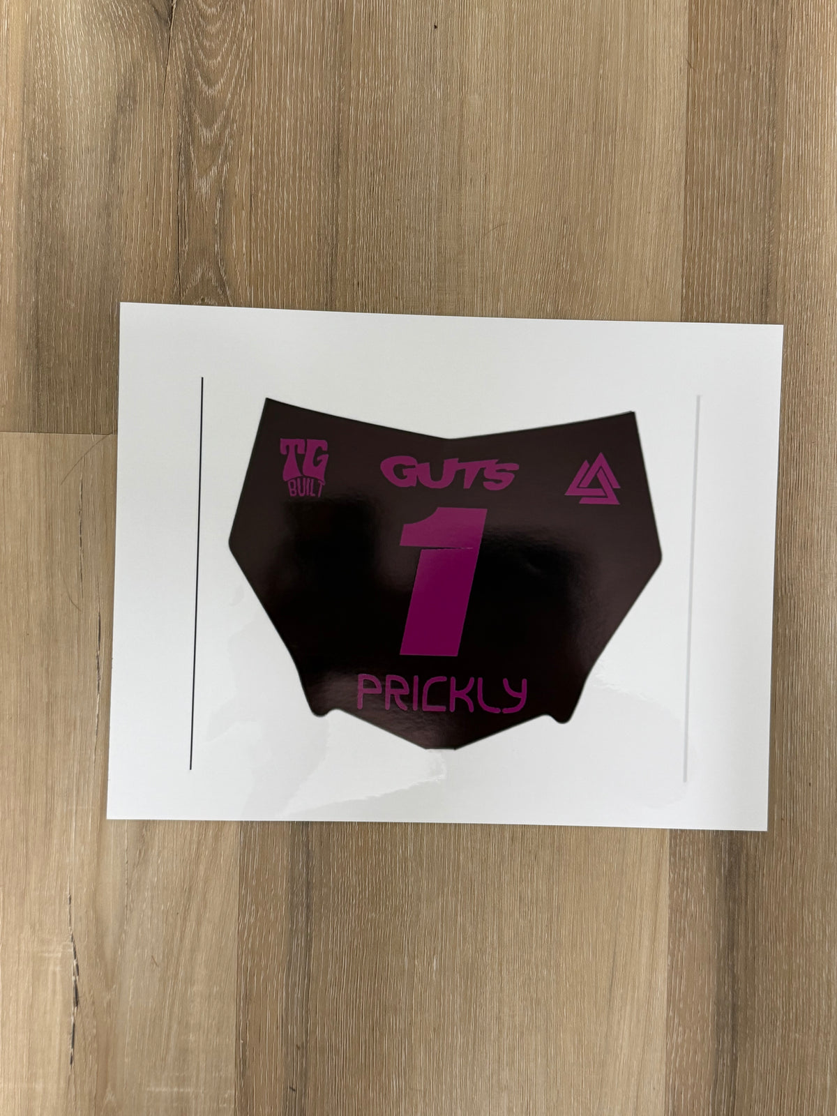 Pre-cut Motocutz plate decals