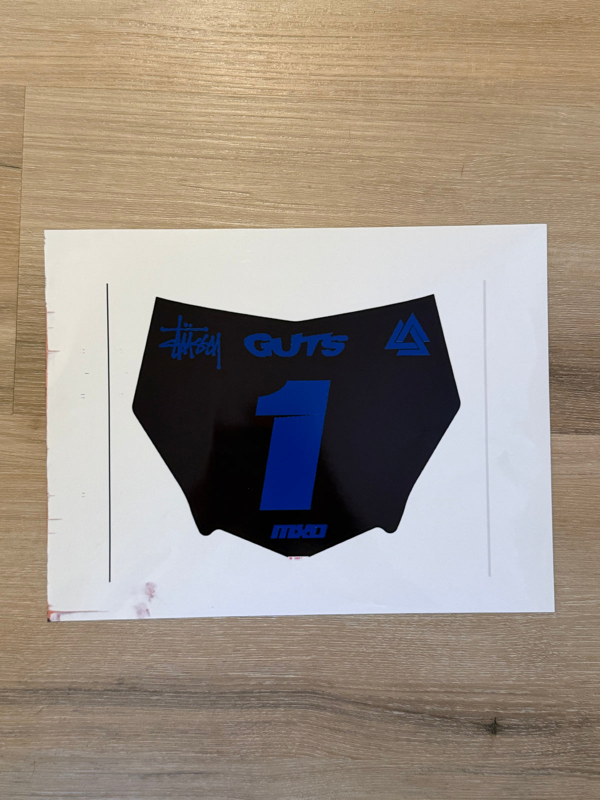 Pre-cut Motocutz plate decals